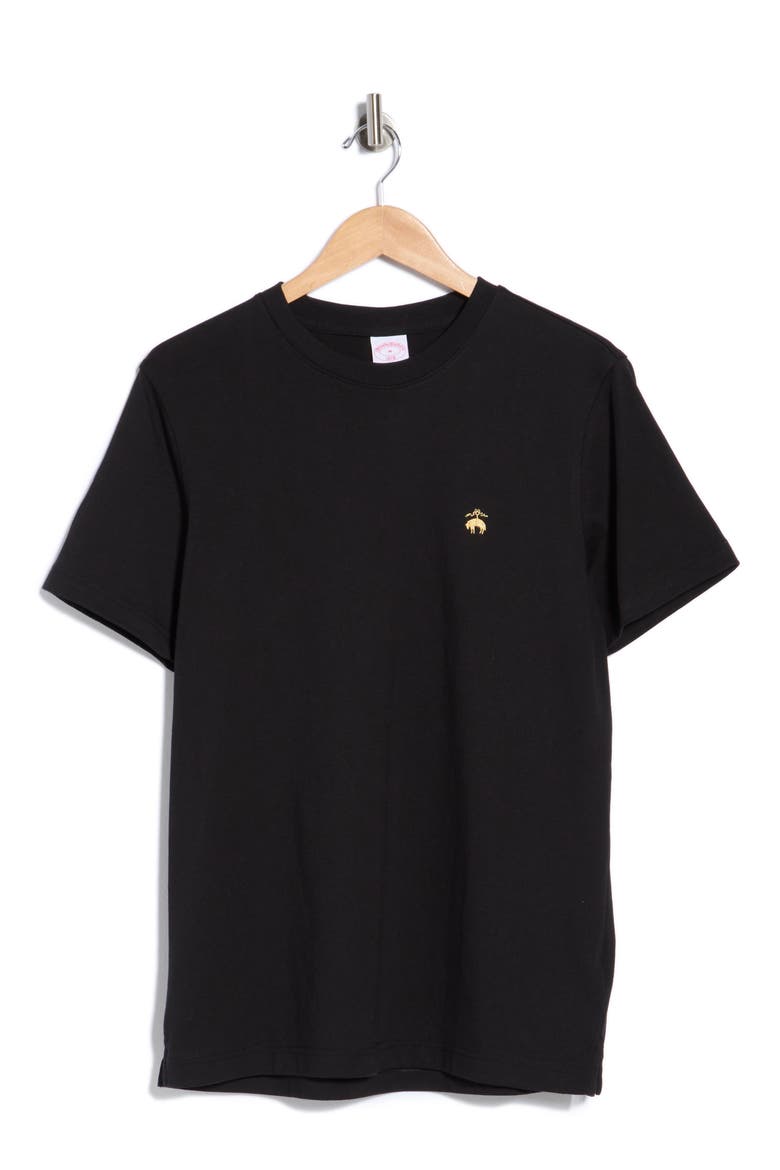 Crewneck Short Sleeve T-Shirt, Alternate, color, BLACK