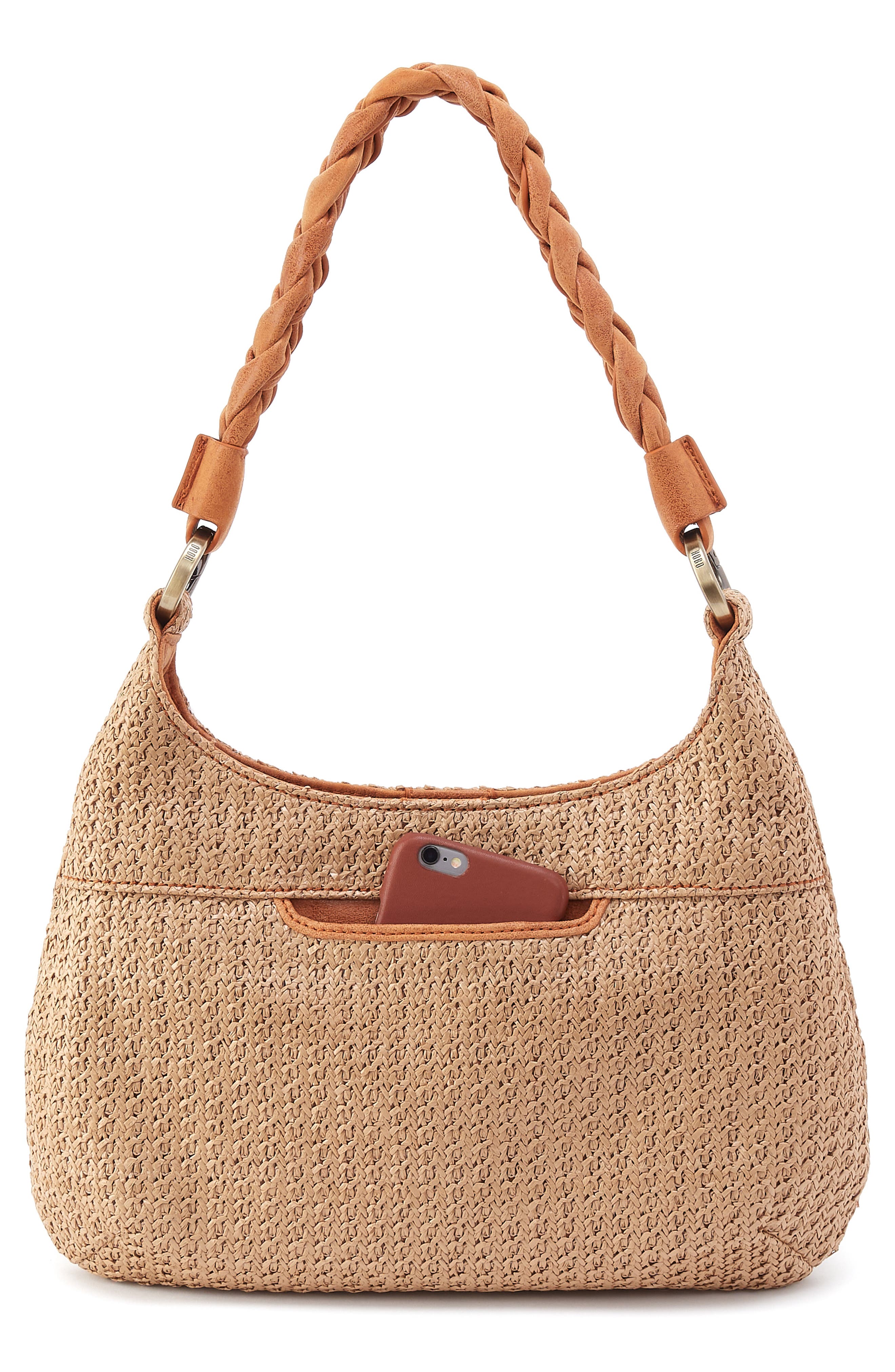 HOBO Madison Woven Straw Shoulder Bag, Alternate, color, 