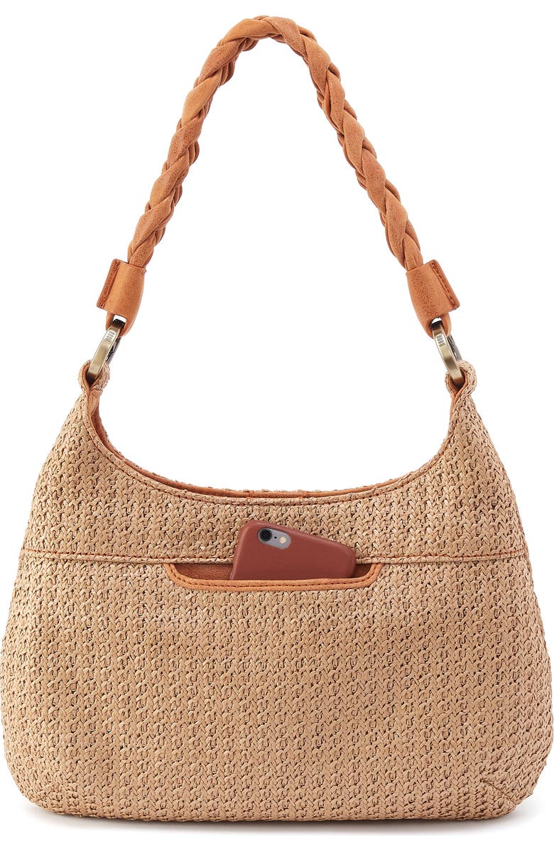 HOBO Madison Woven Straw Shoulder Bag, Alternate, color,