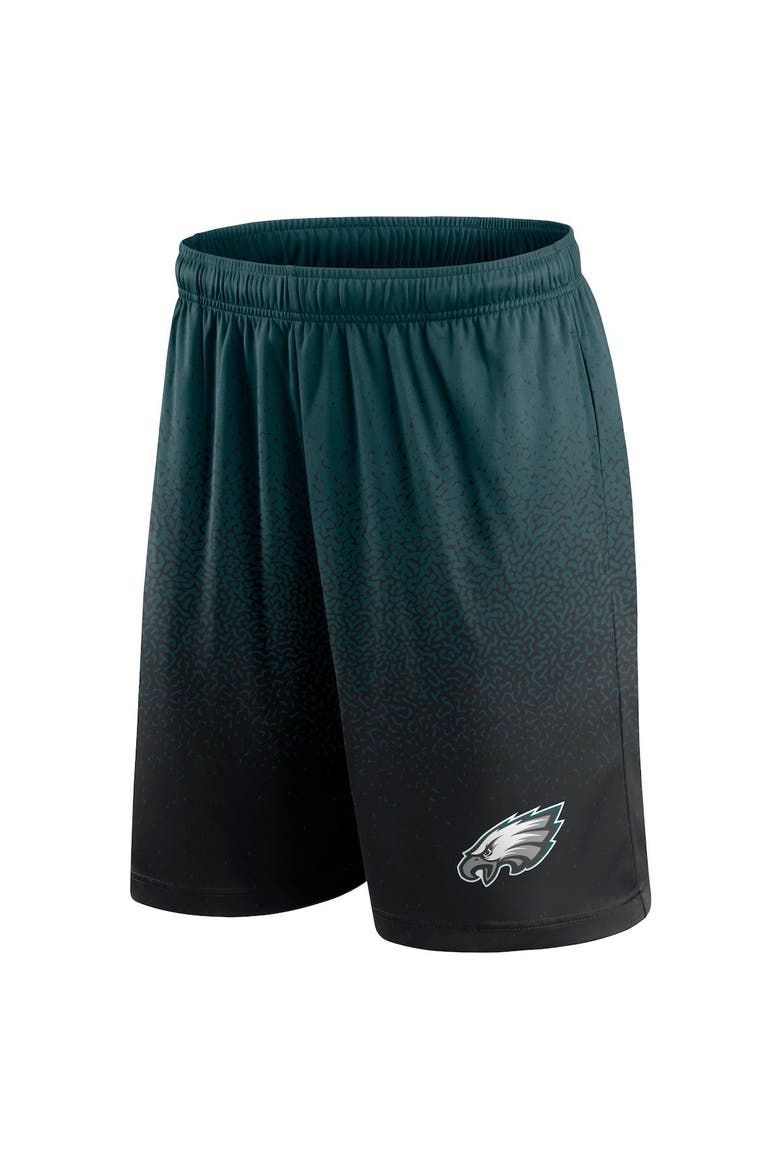 Men's Fanatics Branded Midnight Green/Black Philadelphia Eagles Ombre Shorts, Alternate, color, Green