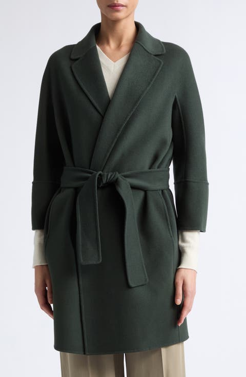 Arona Belted Virgin Wool Wrap Coat