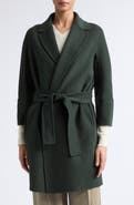 Max Mara Arona Belted Virgin Wool Wrap Coat