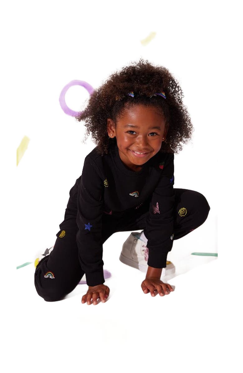 Lola + The Boys Crystal Doodle Set, Alternate, color, Black