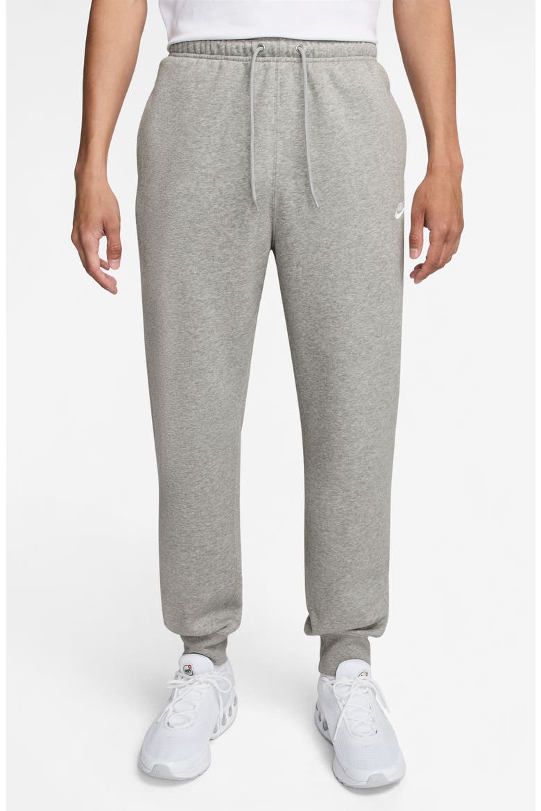 Club Fleece Joggers, Main, color, DARK GREY HEATHER/ LIGHT GREY