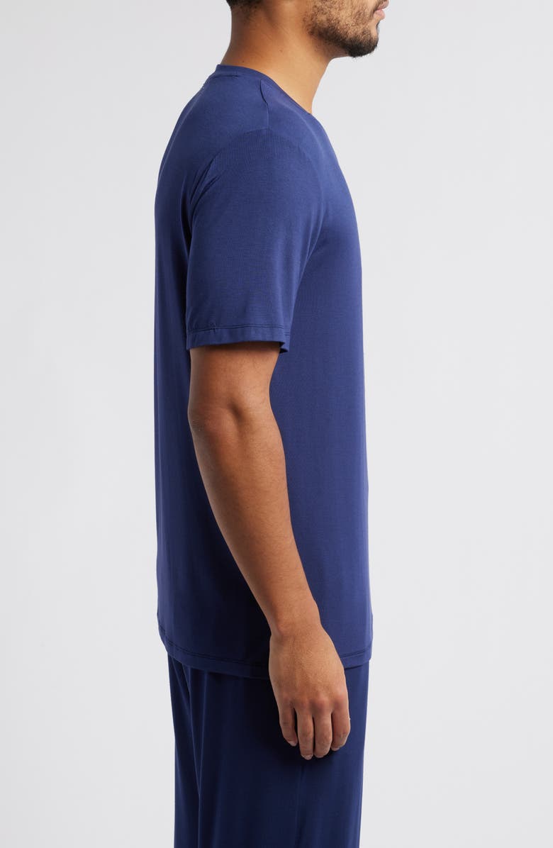 Nordstrom Moonlight Eco Stretch Modal Pajama T-Shirt, Alternate, color, Navy Peacoat