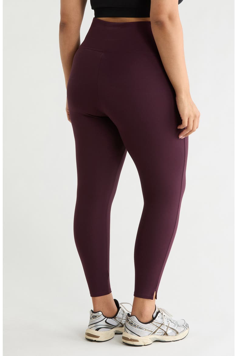 Ponte Ankle Length Leggings, Alternate, color, BRANDYWINE
