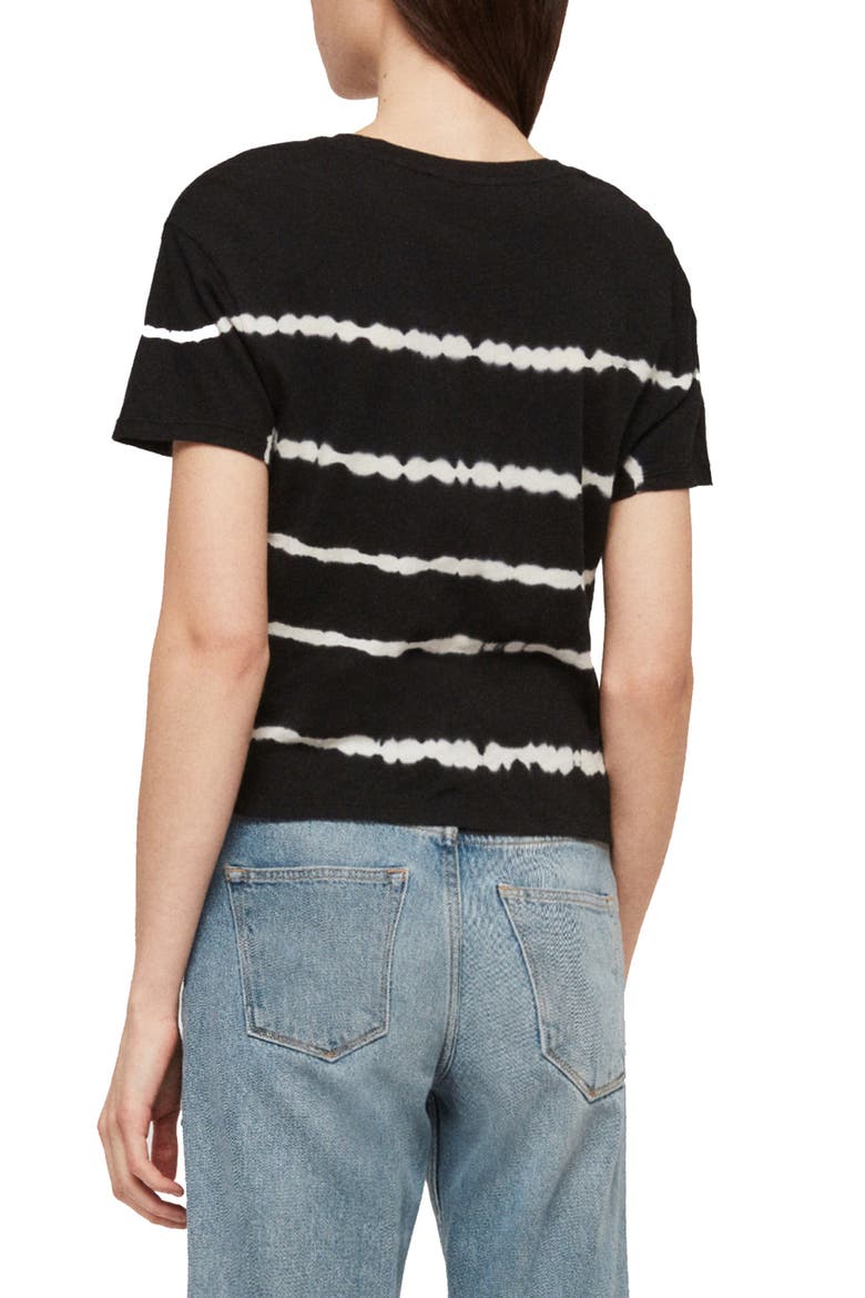 Carme Tie Dye Stripe Tee, Alternate, color, INK BLUE/ CHALK WHITE