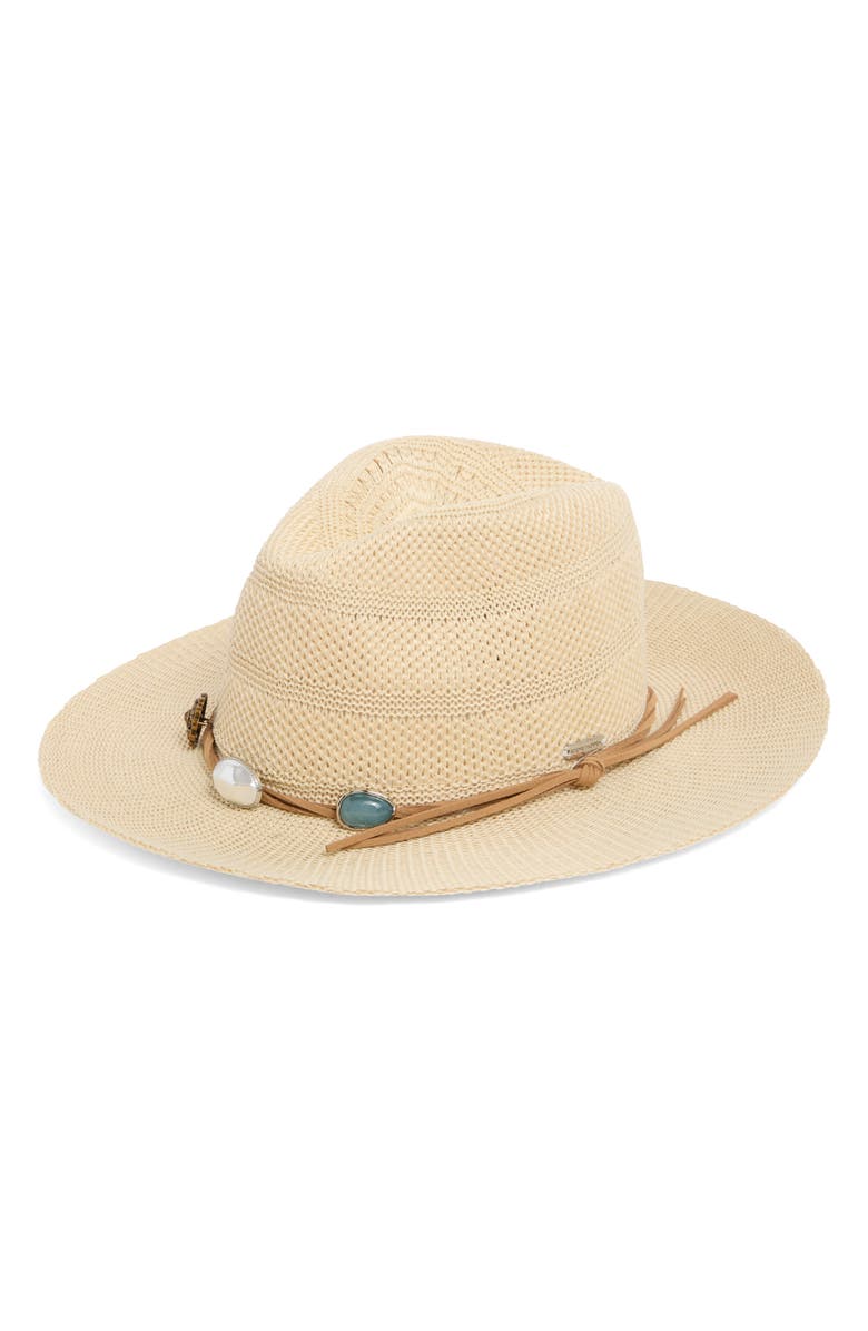 Steve Madden Emory Packable Panama Hat, Main, color, Ivory