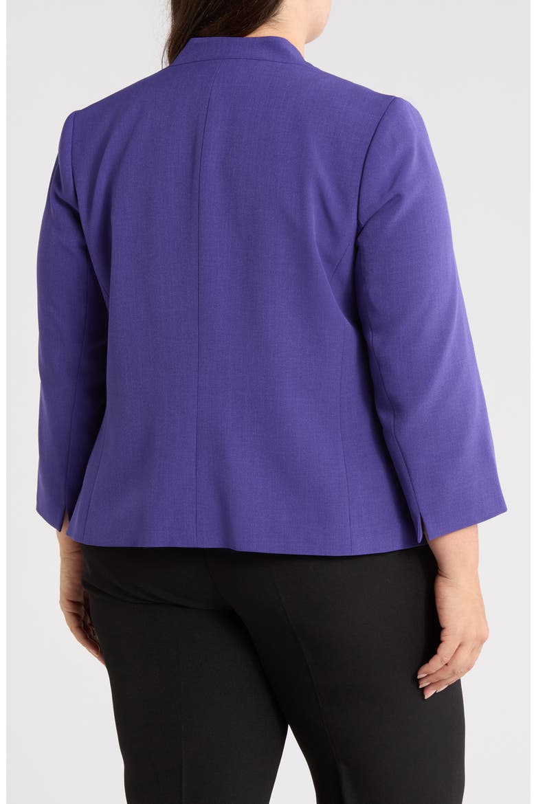Open Front Stretch Crepe Blazer, Alternate, color, REGAL PURPLE