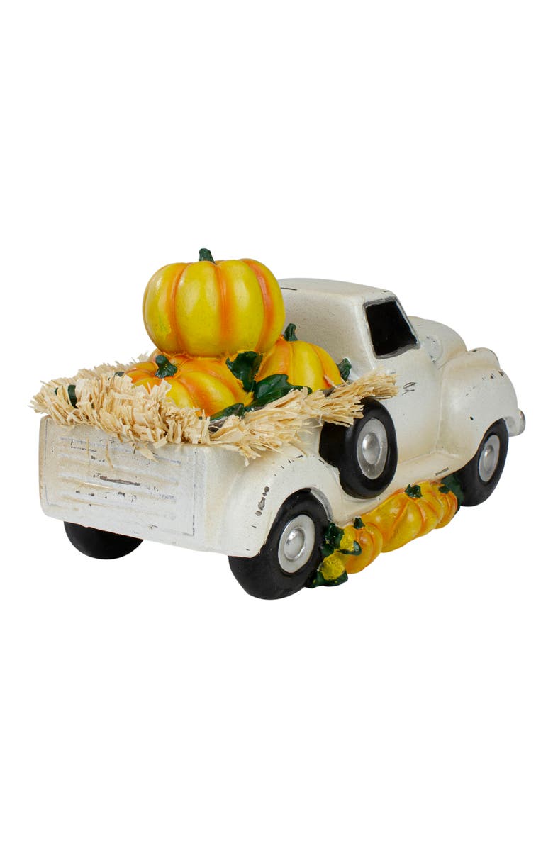 Northlight Vintage Truck with Pumpkins and Hay Fall Harvest Decoration - 11.25", Alternate, color, 