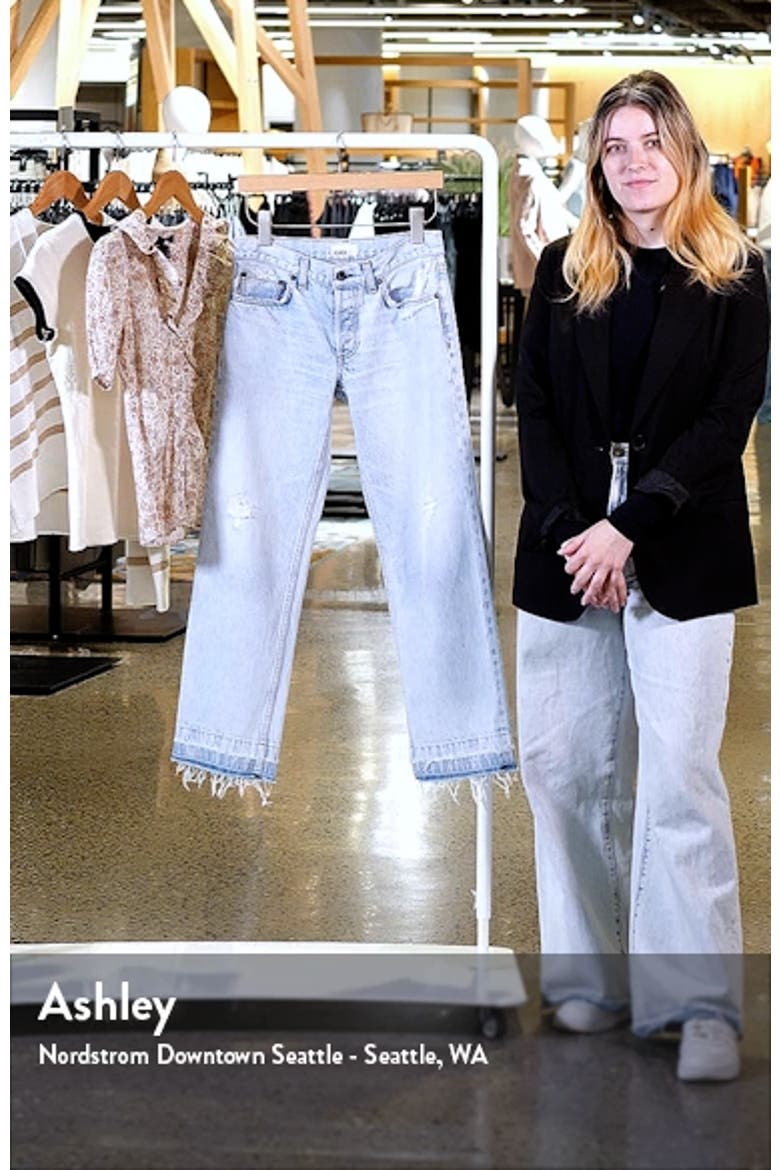 Low Rise Release Hem Straight Leg Jeans video