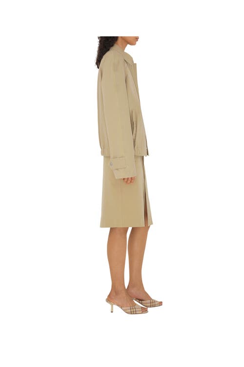 Burberry Paneled Cotton-canvas Jacket In Beige
