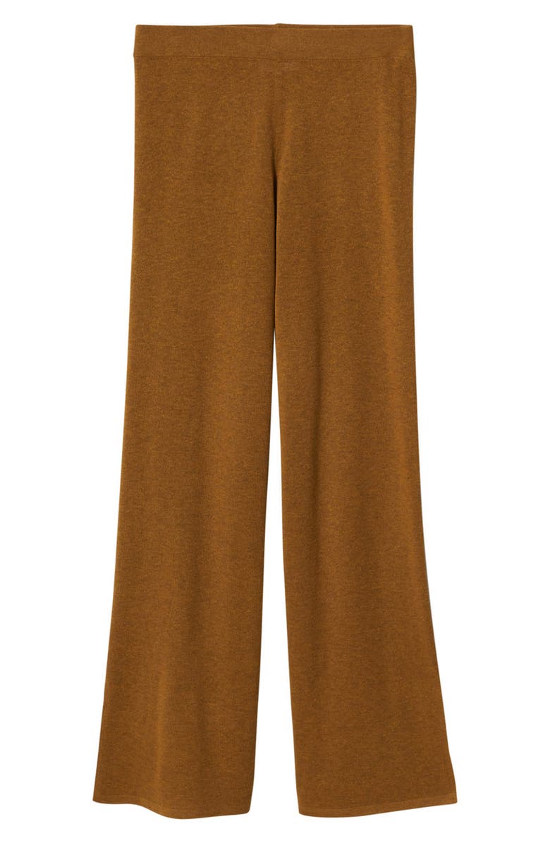MANGO Slit Hem Knit Pants, Alternate, color, 