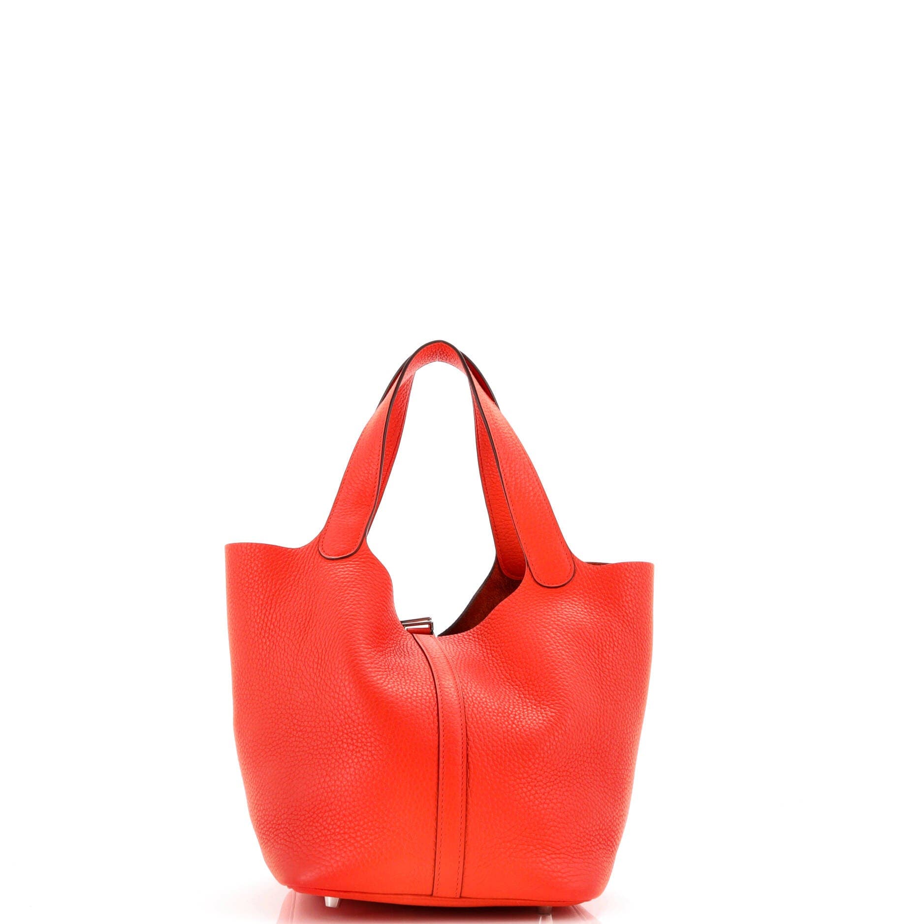Picotin Lock Bag Clemence MM, Alternate, color, Orange