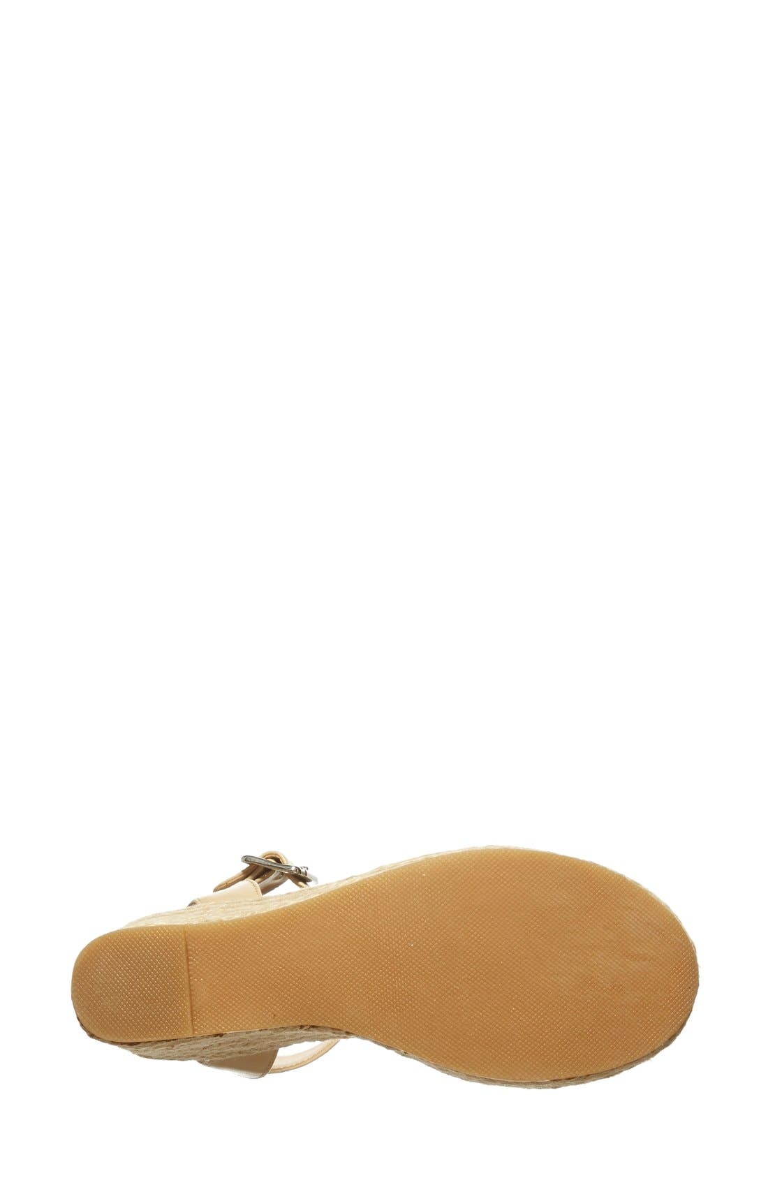 'Seaside' Wedge Sandal, Alternate, color, NATURAL