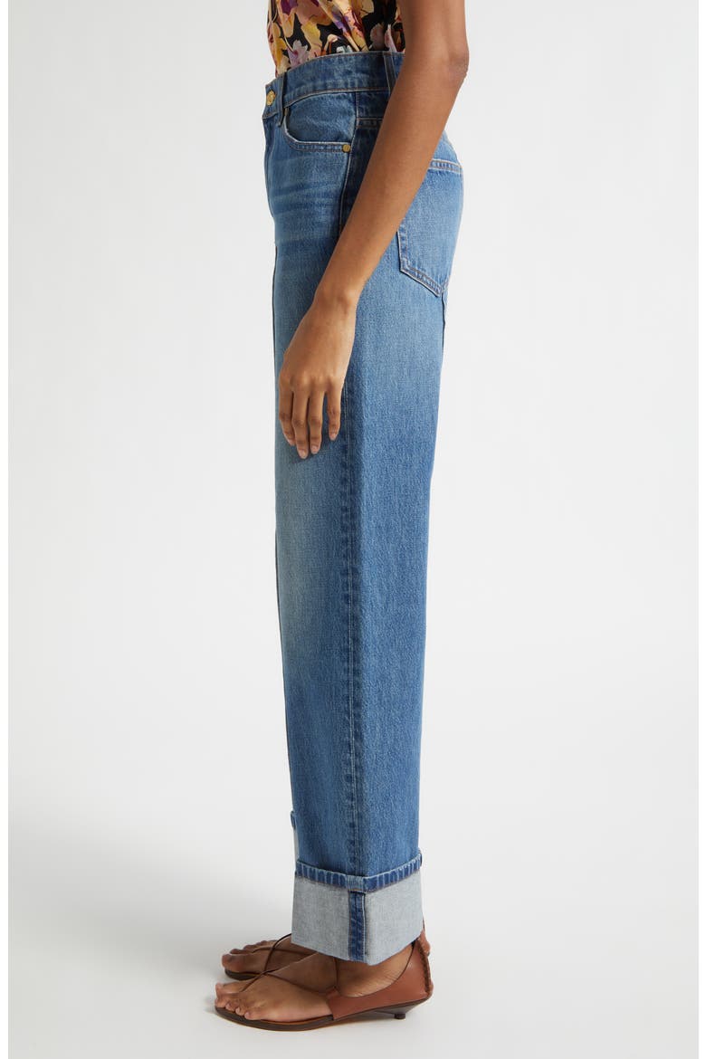 Genevieve Pintuck Jeans, Alternate, color, DANUBE