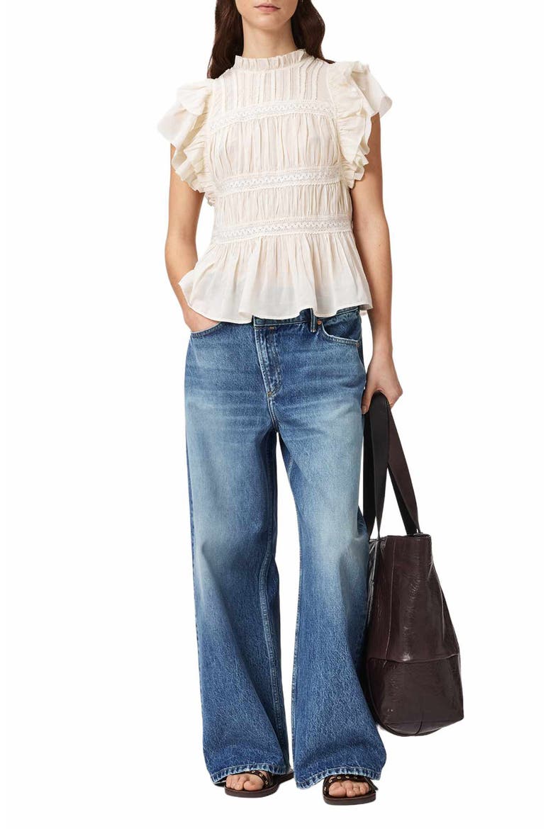 Aki Crossover Wide Leg Jeans, Alternate, color, VINTAGE INDIGO