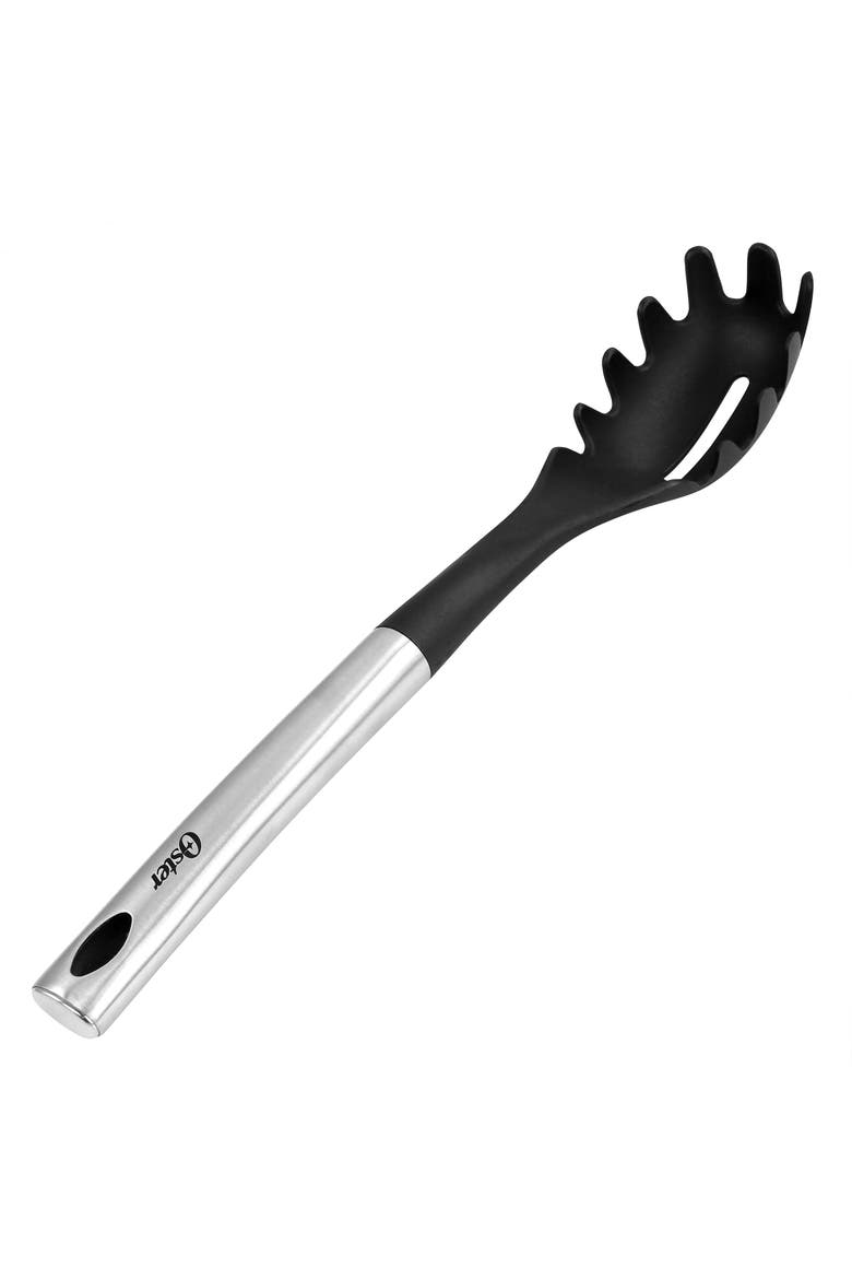 Nylon Pasta Server Kitchen Utensil, Main, color, Black
