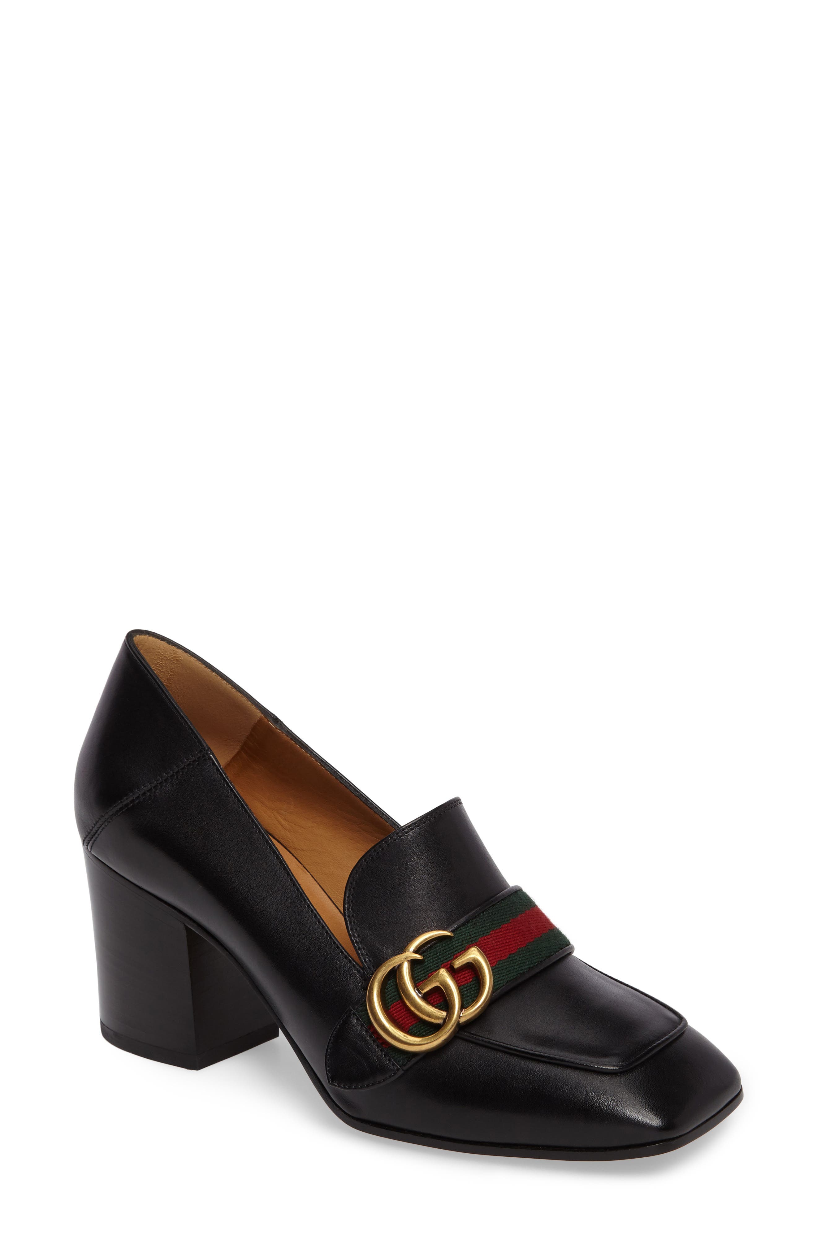 Gucci Block Heel Pump, Main, color, 