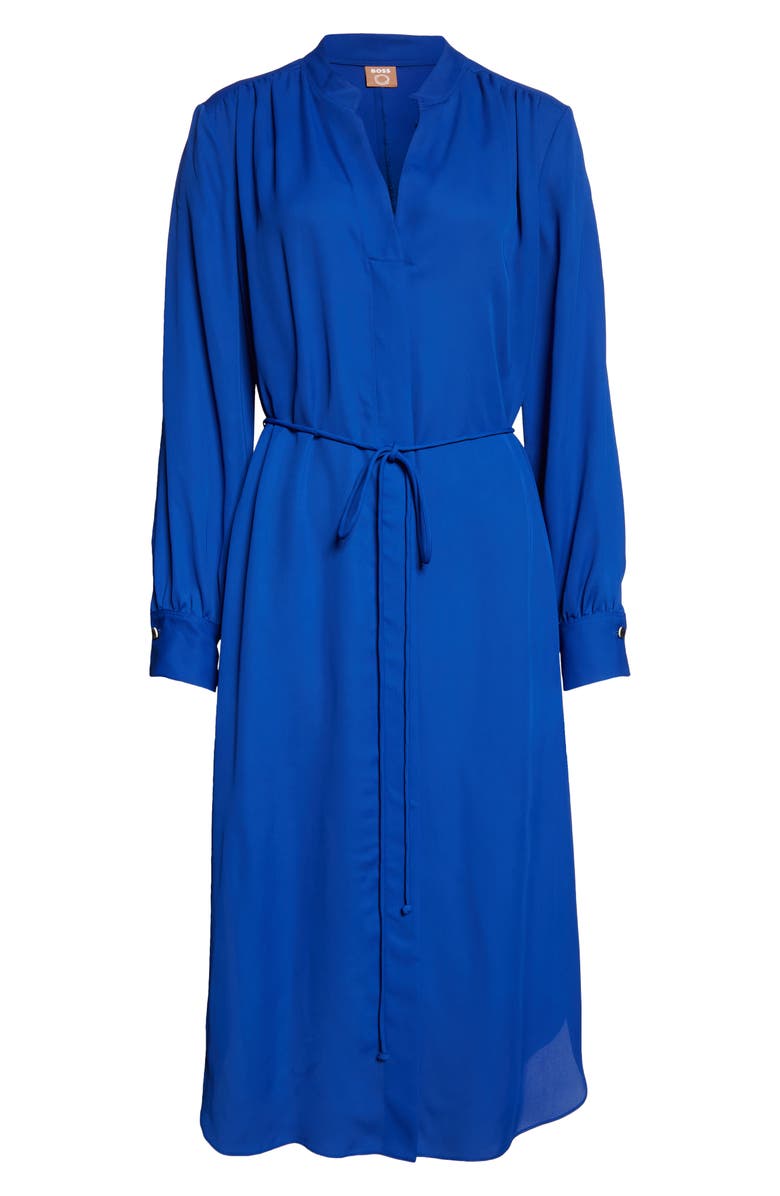 BOSS Dibanora Long Sleeve Tie Waist Dress, Alternate, color,