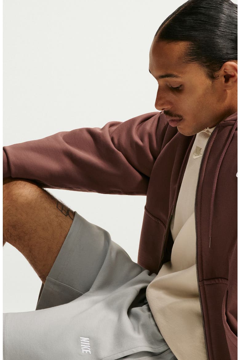 Club Varsity Shorts, Alternate, color, LIGHT SMOKE GREY/ WHITE