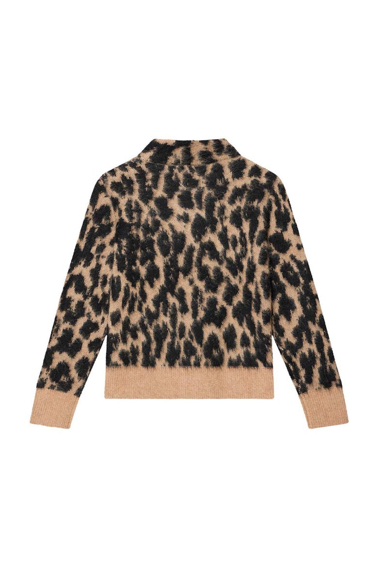 Fuzzy Texture Knit Cardigan, Alternate, color, Neutral