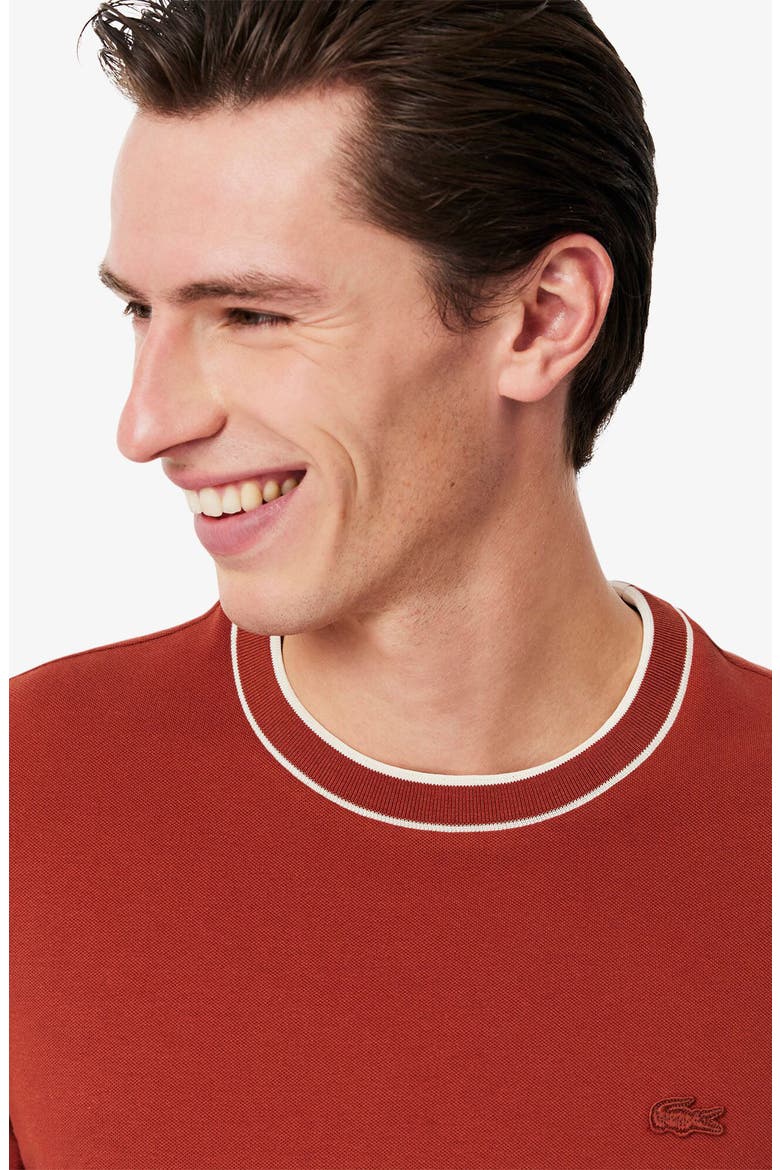 Regular Fit Tipped Piqué Crewneck T-Shirt, Alternate, color, AFS IBERIS