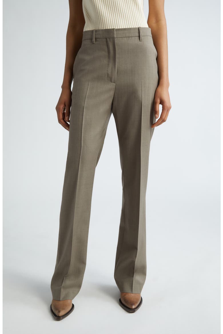 Relaxed Wool Straight Leg Pants, Main, color, FALLEN ROCK