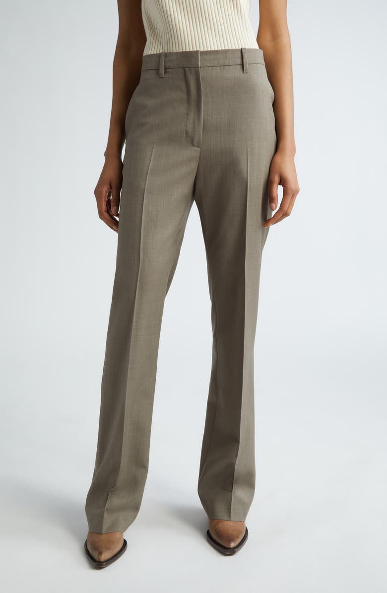 Golden Goose Relaxed Wool Straight Leg Pants, Main, color,