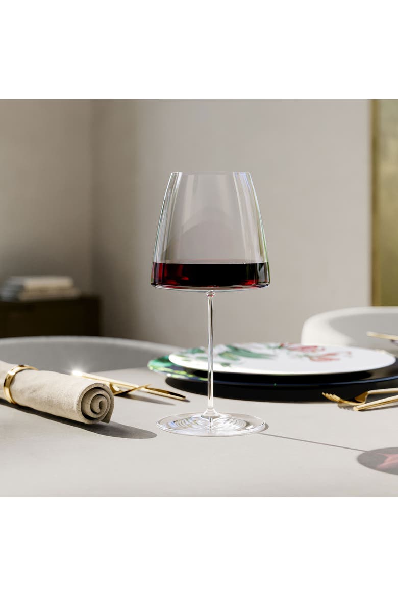 Metro Chic Crystal Red Wine Glass Pair, Alternate, color, clear