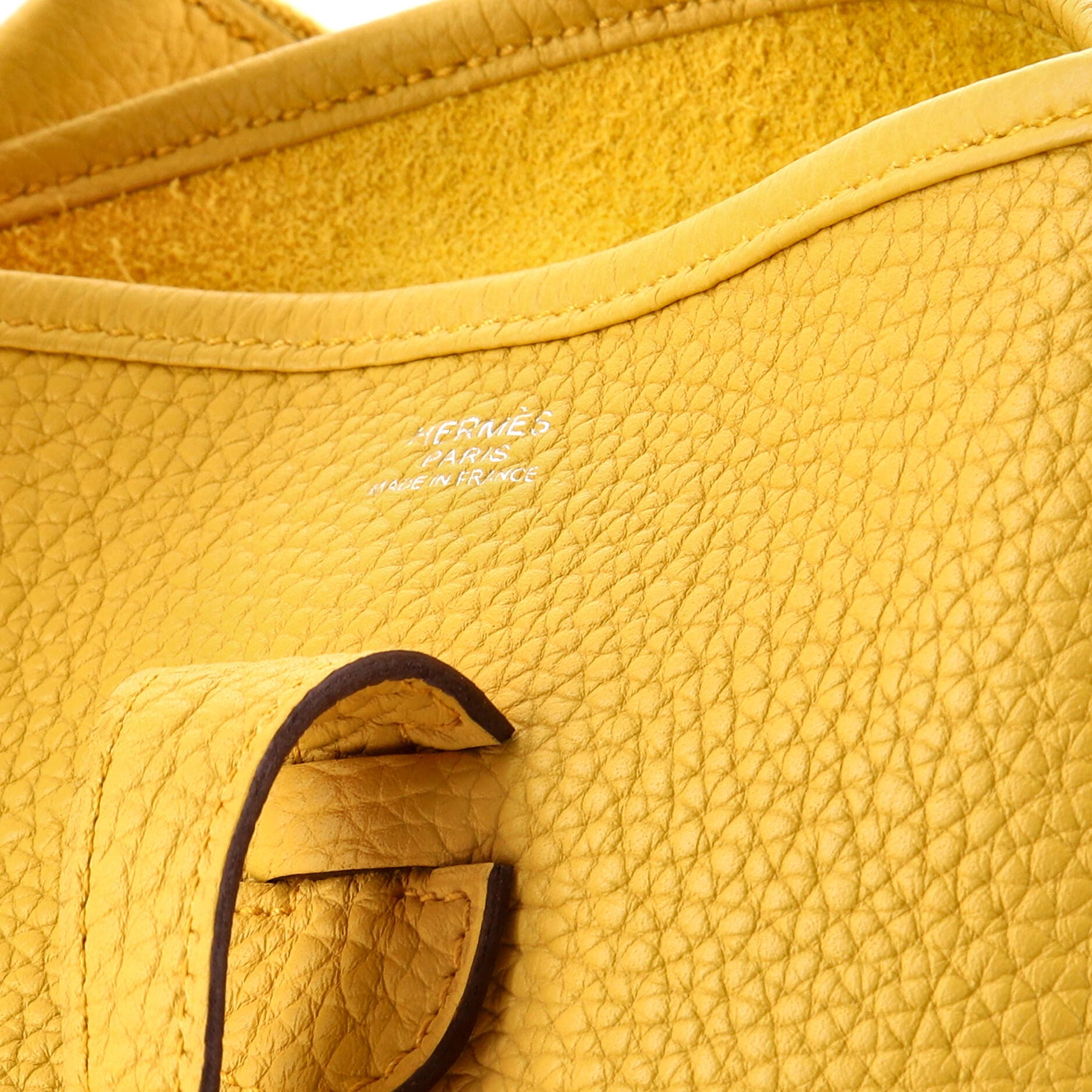 Pre-Owned Hermes Evelyne Bag Gen III Clemence PM, Alternate, color, Sun