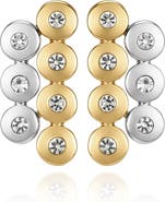 Vince Camuto Two Tone Round Stud Earrings
