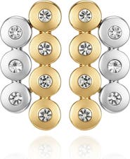 Vince Camuto Two Tone Round Stud Earrings
