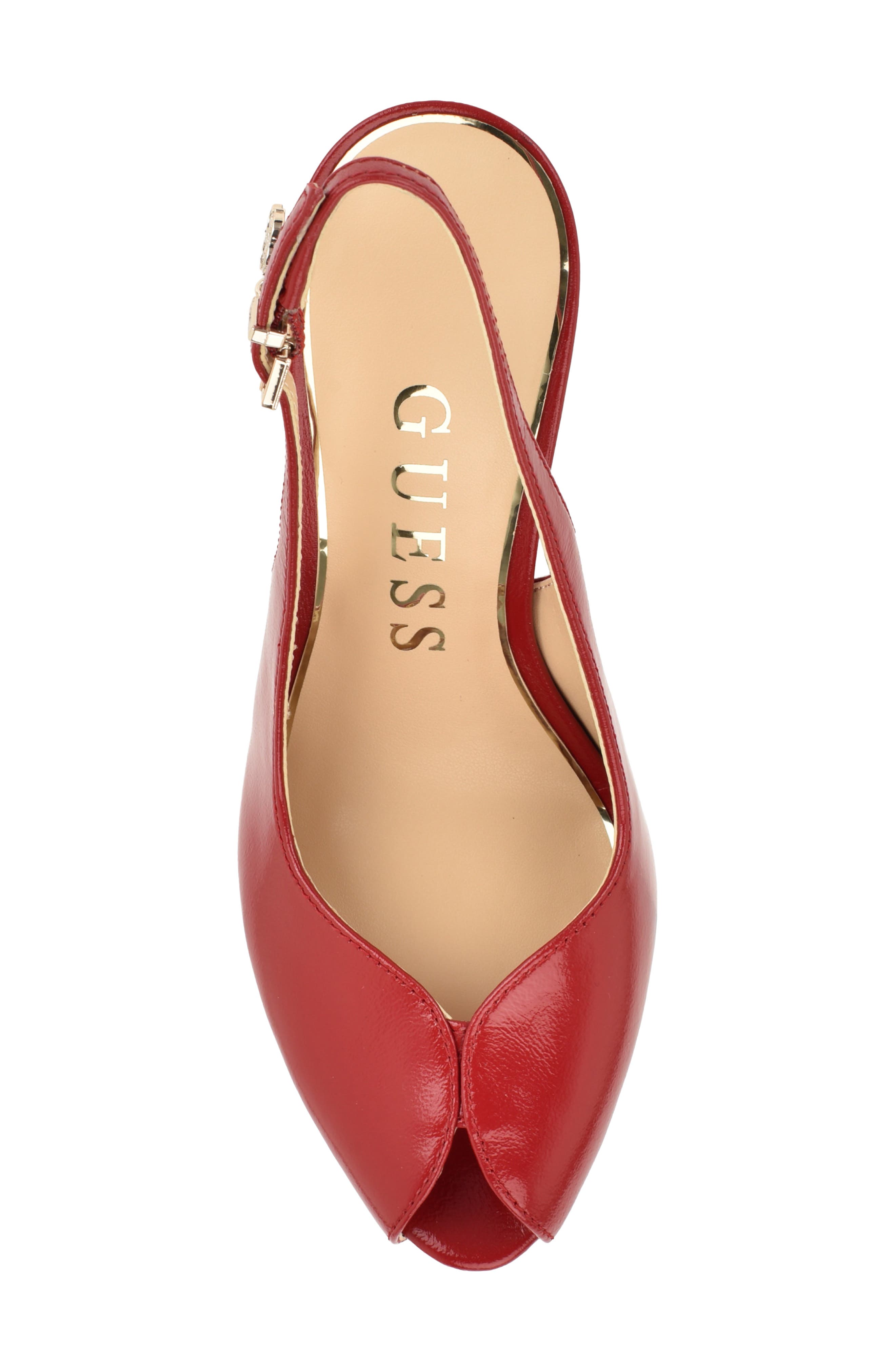 Ilovea Slingback Pump, Alternate, color, RED