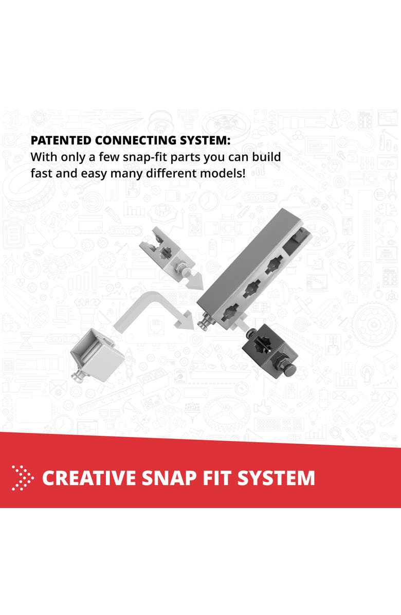 Engino Creative Builder 10 in 1 Multimodel Series Toy Vehicles Brick Set, Alternate, color, Multicolored