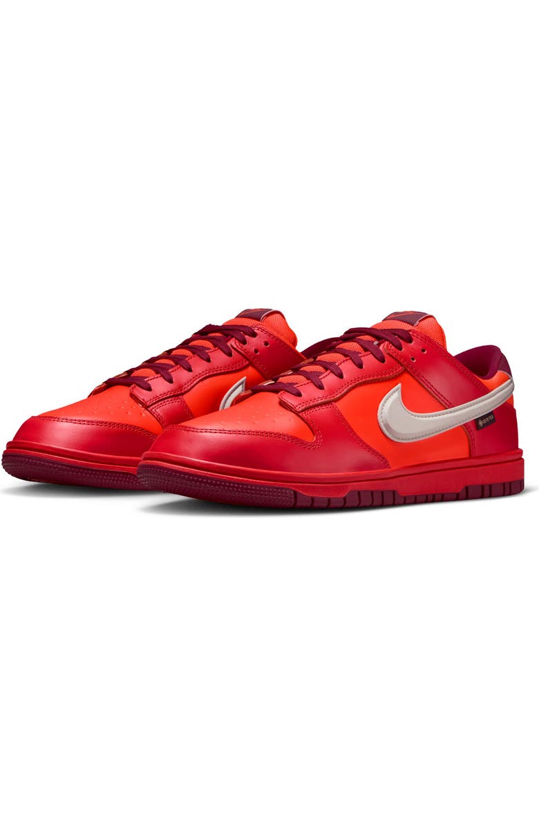Nike Dunk Low Gore-Tex<sup>®</sup> Waterproof Basketball Sneaker, Main, color, Total Crimson/ Light Iron Ore