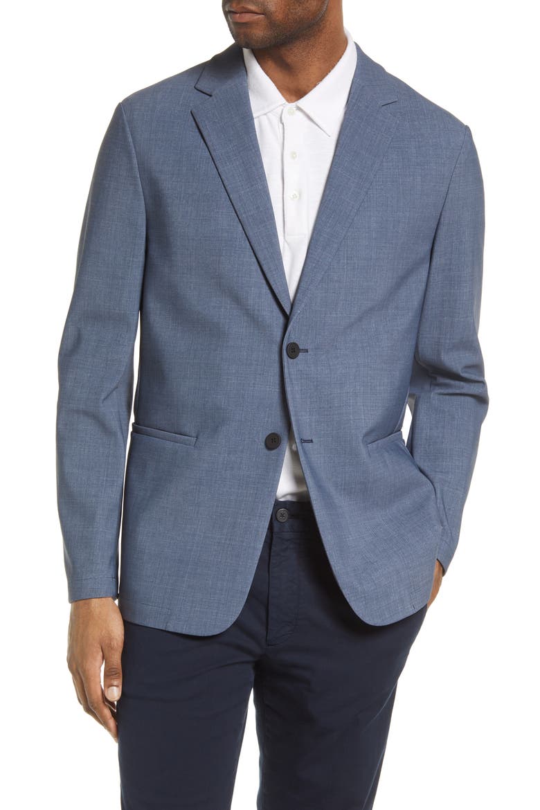 Clinton Sport Coat, Main, color, DUSTY BLUE MELANGE
