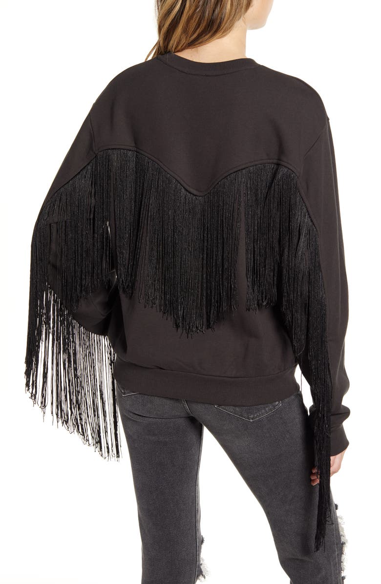 Levi's<sup>®</sup> Ashley Fringe Trim Cotton Sweatshirt, Alternate, color, 
