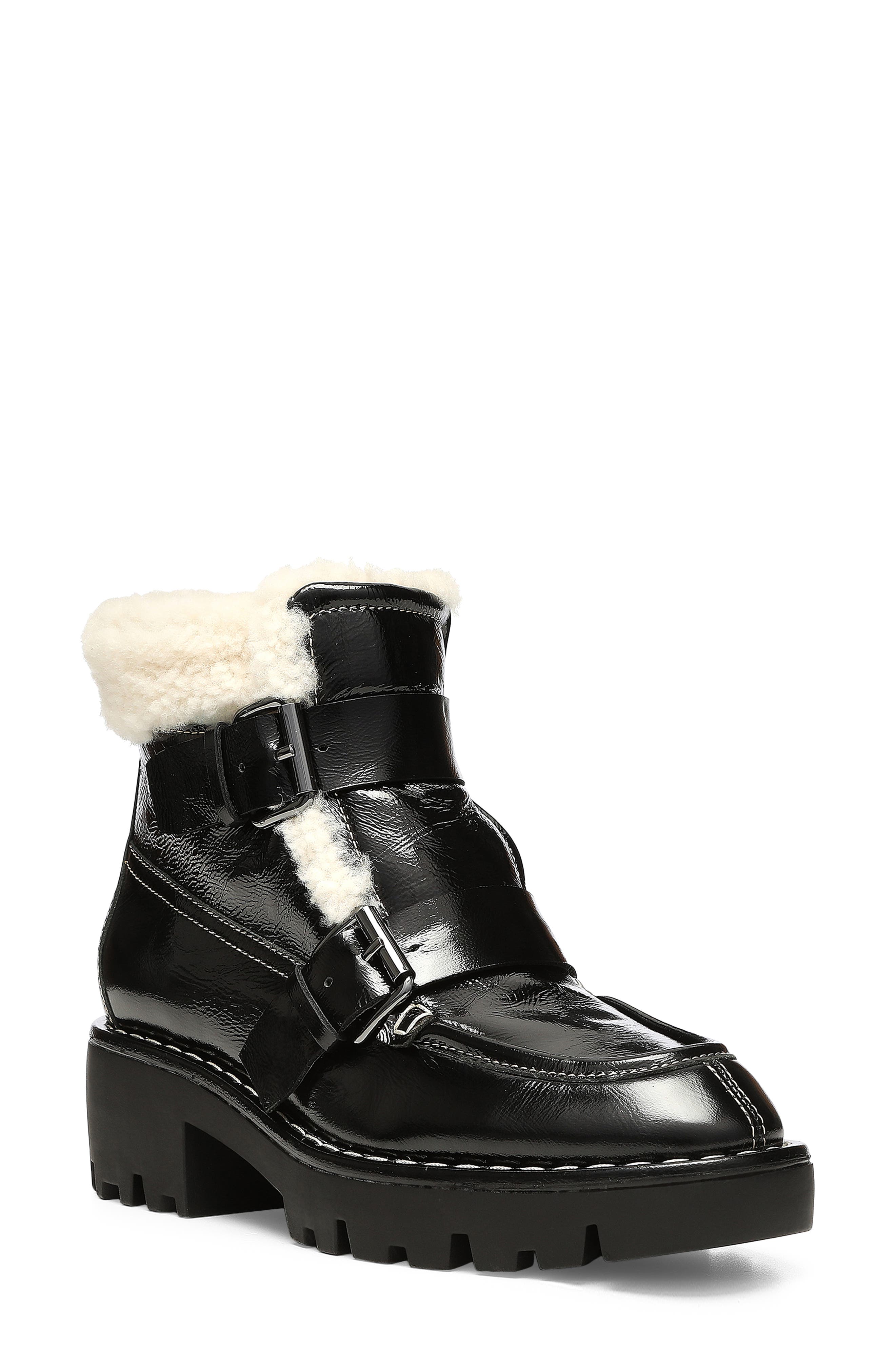 Donald Pliner Elix Genuine Shearling Bootie, Main, color, 