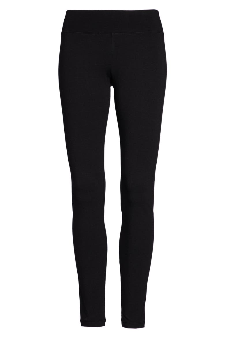 Ultra Wide Waistband Leggings, Alternate, color, BLACK