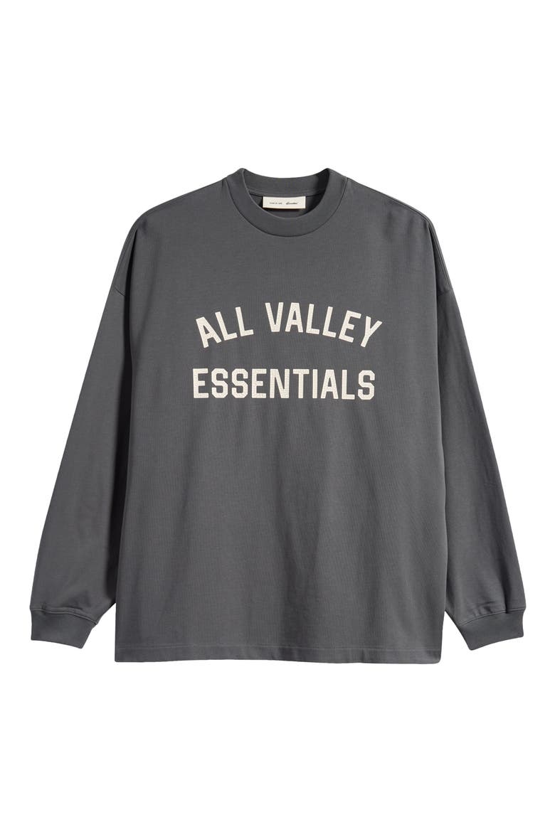 Merch Oversize Long Sleeve Cotton Graphic T-Shirt, Main, color, IRON GREY