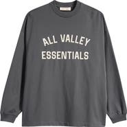 Fear of God Essentials Merch Oversize Long Sleeve Cotton Graphic T-Shirt