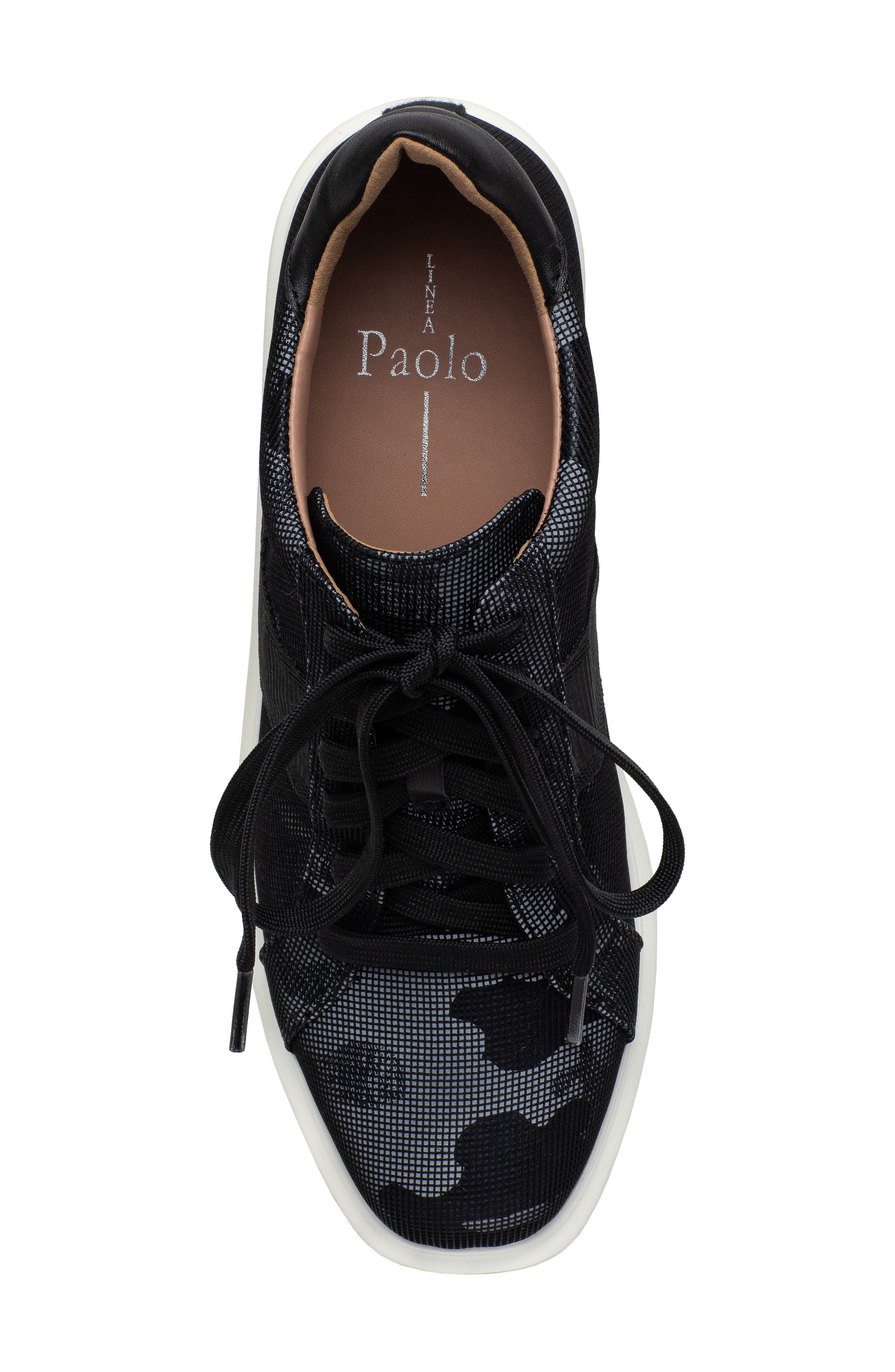 Kandis Wedge Sneaker, Alternate, color, BLACK CAMO FABRIC