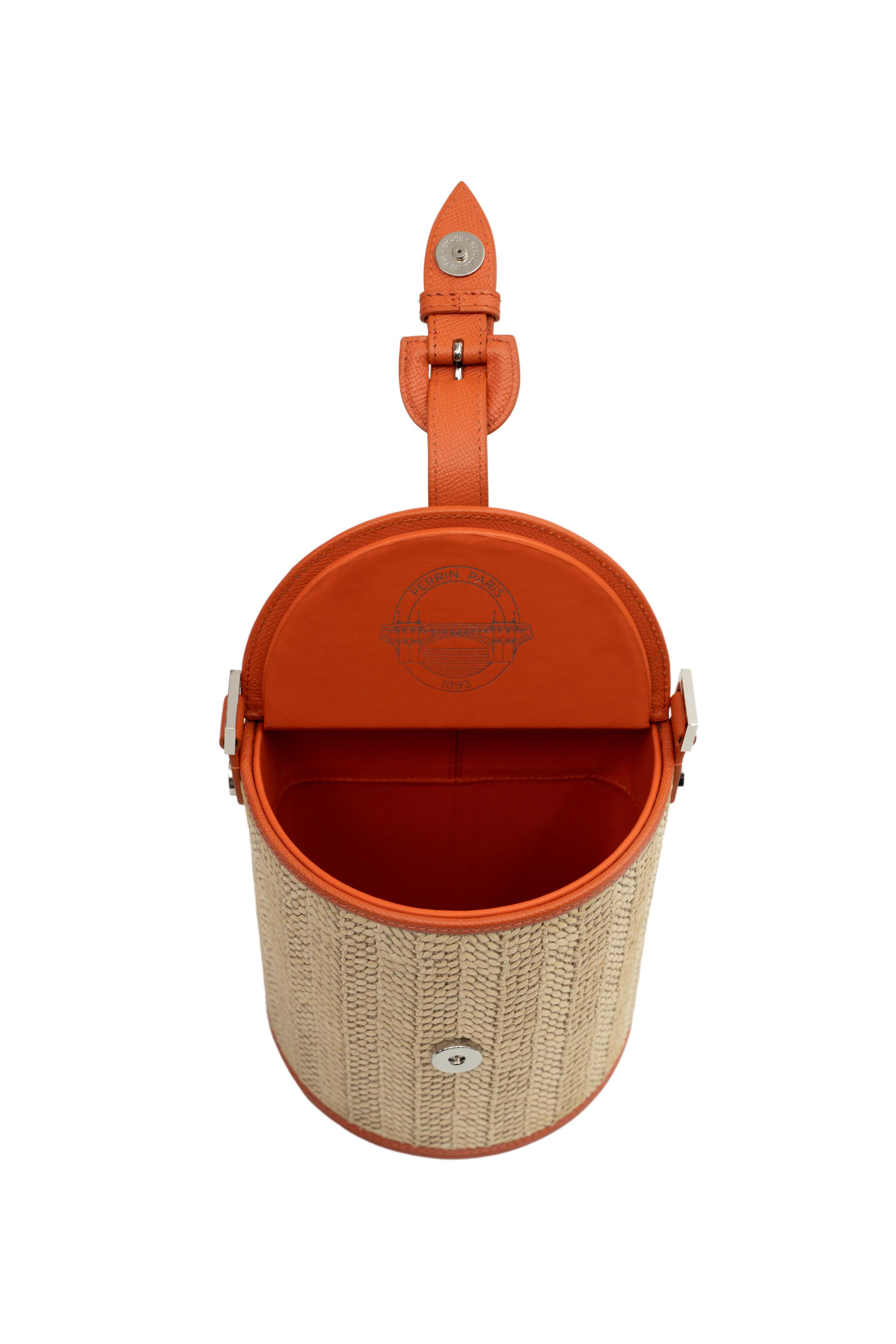 La Parisienne Xbody Raphia, Alternate, color, RAPHIA BEIGE / FLAMME