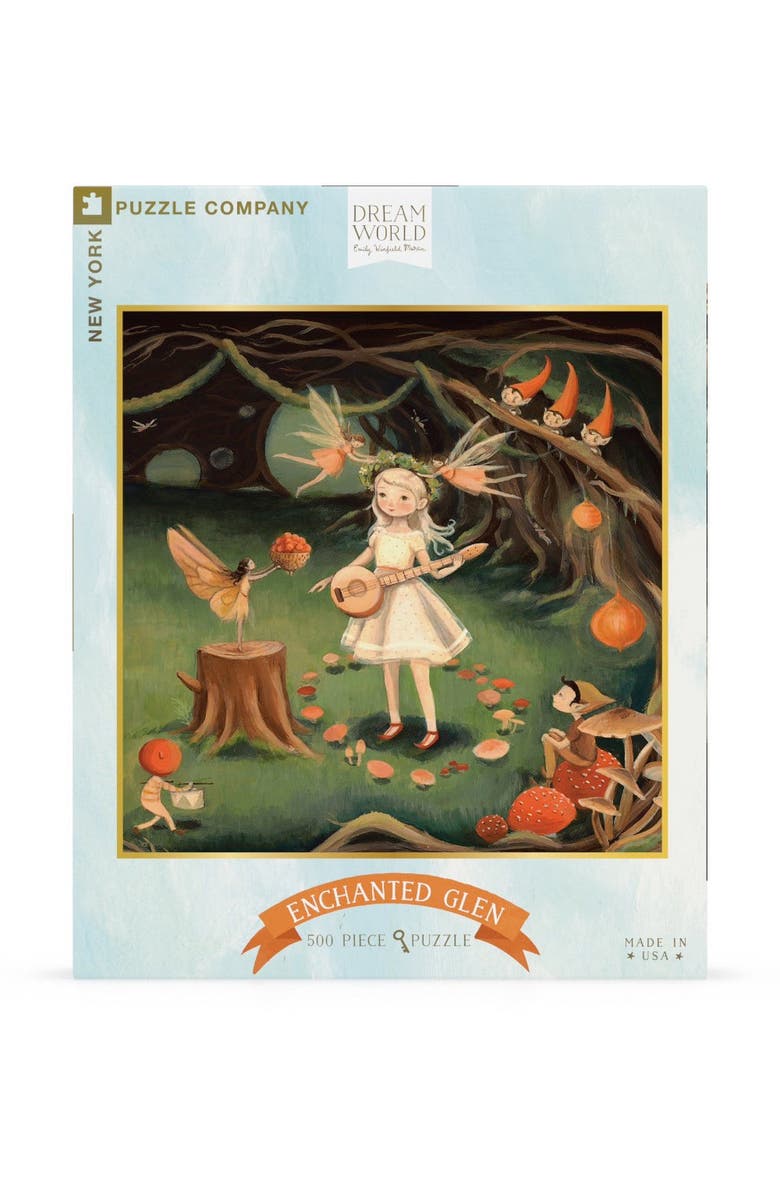 NEW YORK PUZZLE COMPANY Enchanted Glen 500 Piece Puzzle, Main, color, NO COLOR