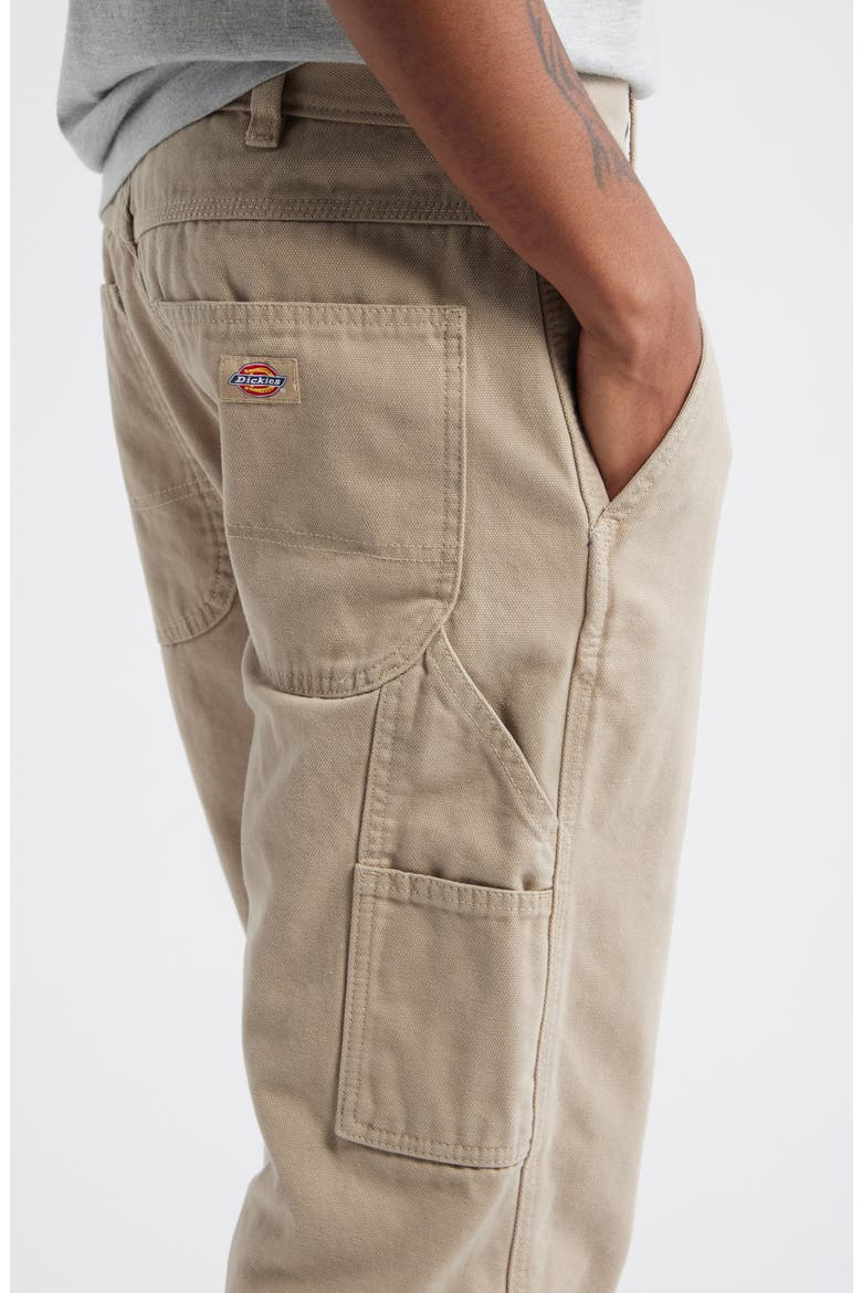 Straight Leg Cotton Canvas Carpenter Pants, Alternate, color, DESERT SAND