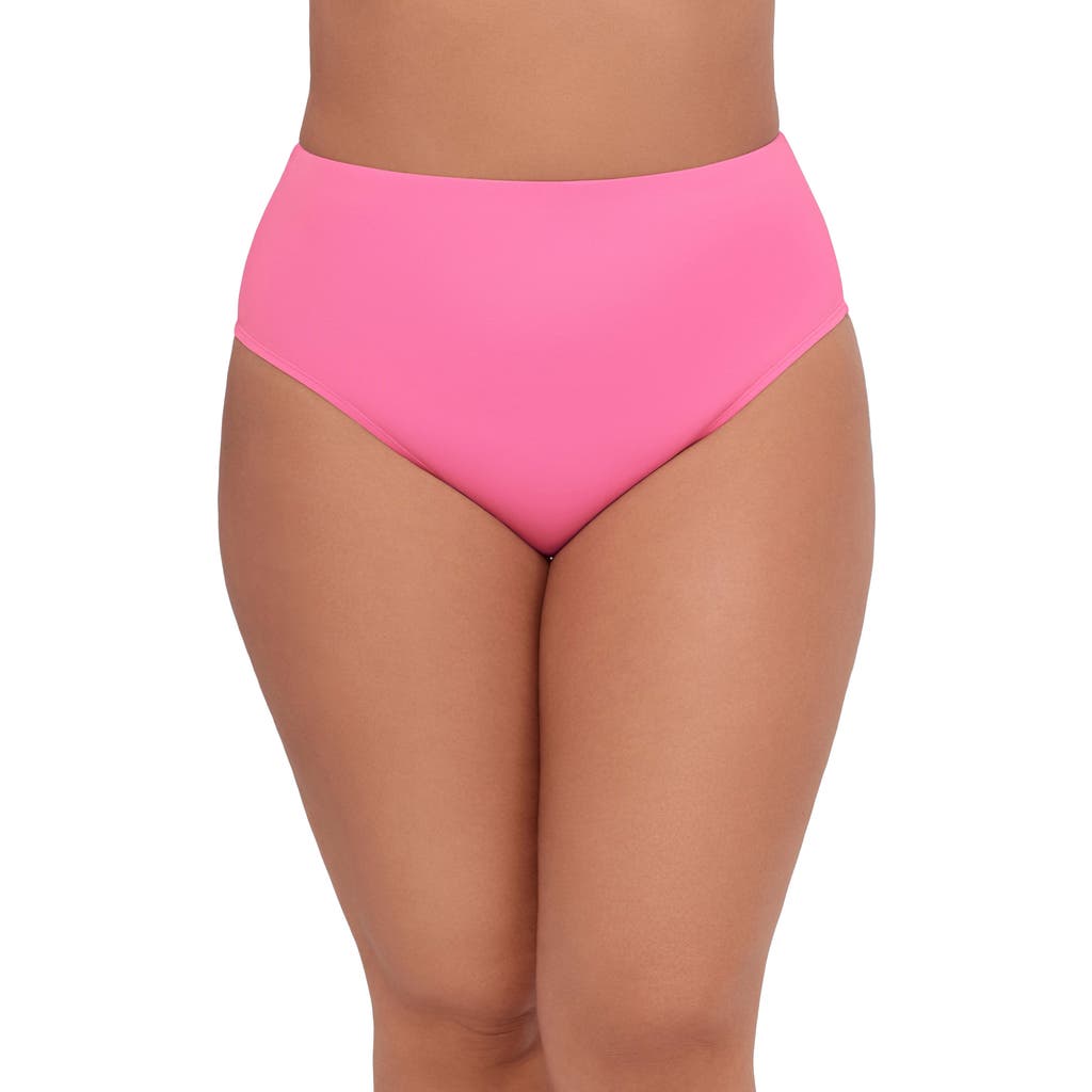 S3 High Waist Classic Swim Bottoms In Pink