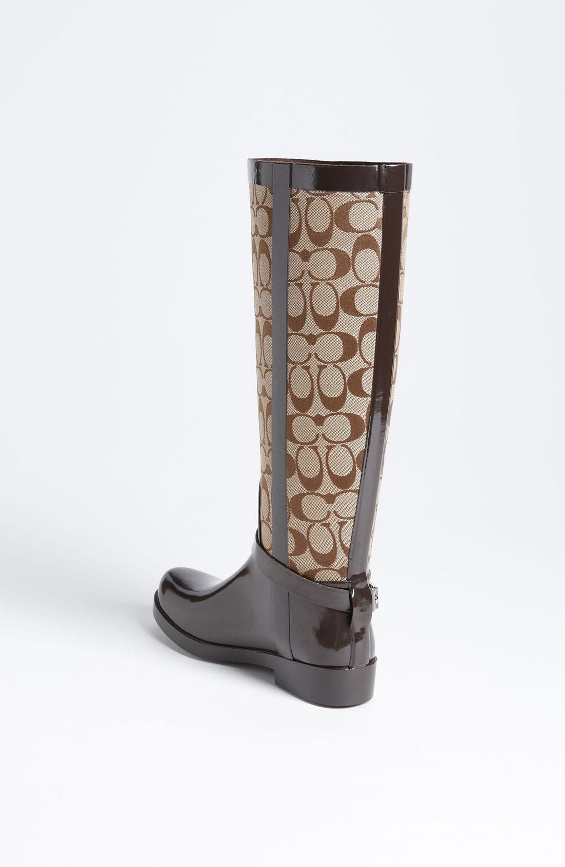 'Lux' Rain Boot, Alternate, color, KHAKI/ CHESTNUT