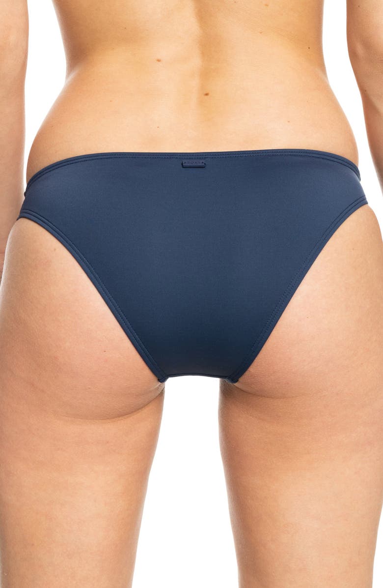Roxy SD Beach Classics Moderate Bikini Bottoms, Alternate, color, Mood Indigo
