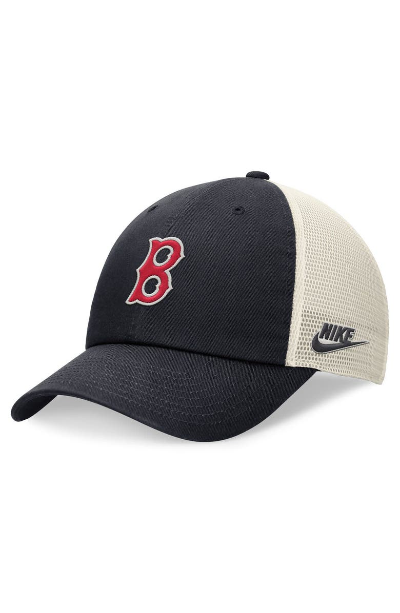 Nike Men's Nike Navy Boston Red Sox Cooperstown Collection Rewind Club Trucker Adjustable Hat, Main, color, Navy